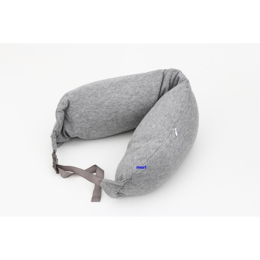 Mori Neck cushion microbead หมอนรองคอ หมอนอเนกประสงค์ Travel Pillow Neck cushion Multipurpose pillow รุ่น Neck cushion microbead (Light Grey / สีเทาอ่อน)