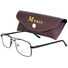 MORIS แว่นตา รุ่น 2908 กรอบแว่นตา ( สำหรับตัดเลนส์ ) ทรงสปอร์ต วัสดุ สแตนเลสสตีล หรือเหล็กกล้าไร้สนิม Stainless Steel ขาสปริง กรอบแว่นตา Eyewear Top Glasses
