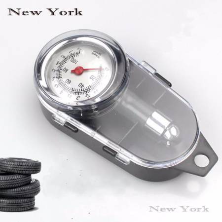 New York Big Sale เกจ์วัดลมยาง เครื่องวัดลมยางแบบพกพพา No.026 - Grey