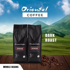 Oriental Coffee 100% Arabica Coffee Bean Espresso 500 g. 2 bags. เมล็ดกาแฟคั่ว อราบิก้า 100% คั่วเข้ม 500 กรัม 2 ถุง