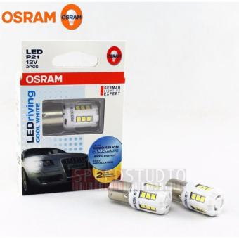Osram หลอดไฟเลี้ยว ไฟท้าย  LED ขั๊ว P21 1156 BA15S แบบเขี๊ยว จุดเดียว  สีขาว