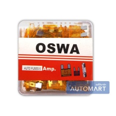 OSWA AUTO FUSE ฟิวส์เสียบ  5A สีส้มอ่อน (1pack/100pcs)
