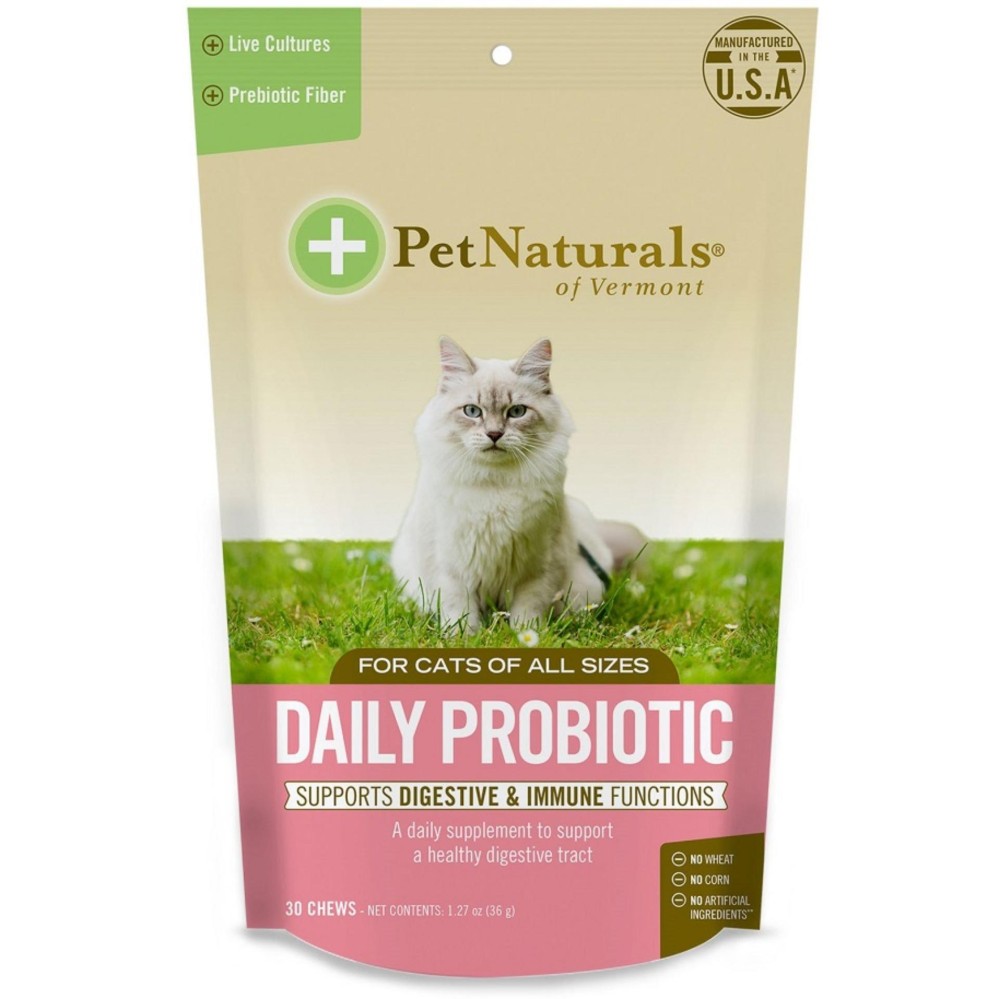 รีวิว Pet Naturals Probiotic Cat (30 ชิ้น) เสริมระบบย่อย ขับถ่าย แก้