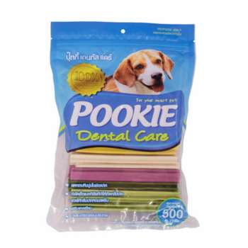   Pookie ปุ๊กกี้ ขนมขัดฟันสุนัข 5แฉก รสหินปูน กลิ่นปาก ช่วยระบบขับถ่าย รสรวม (500g) ดีไหม