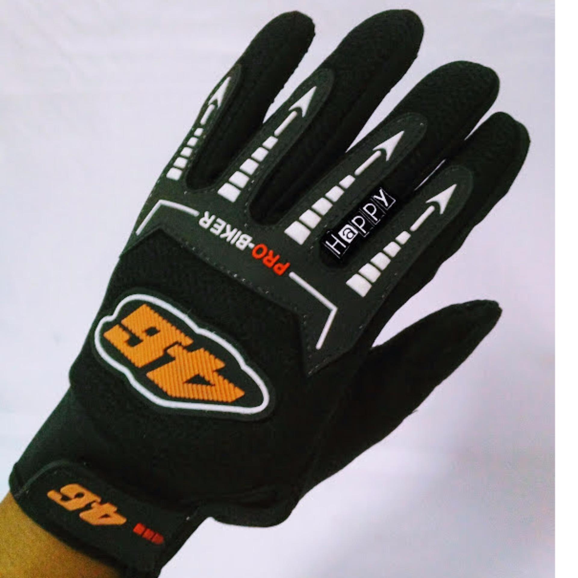 ถุงมือมอเตอร์ไซค์ Probiker 46 รุ่นทัชสกรีน ฟรีไซค์ มีปุ่มกันลื่น (Black) ถุงมือมอเตอร์ไซค์ Probiker 46 รุ่นทัชสกรีน ฟรีไซค์ มีปุ่มกันลื่น (Black)