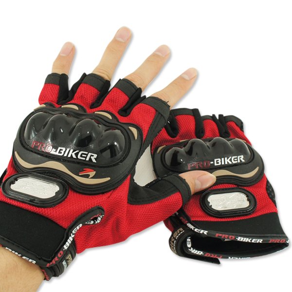 PROBIKER ถุงมือ MCS-04 (ครึ่งนิ้ว) ลิขสิทธิ์แท้ สีแดง