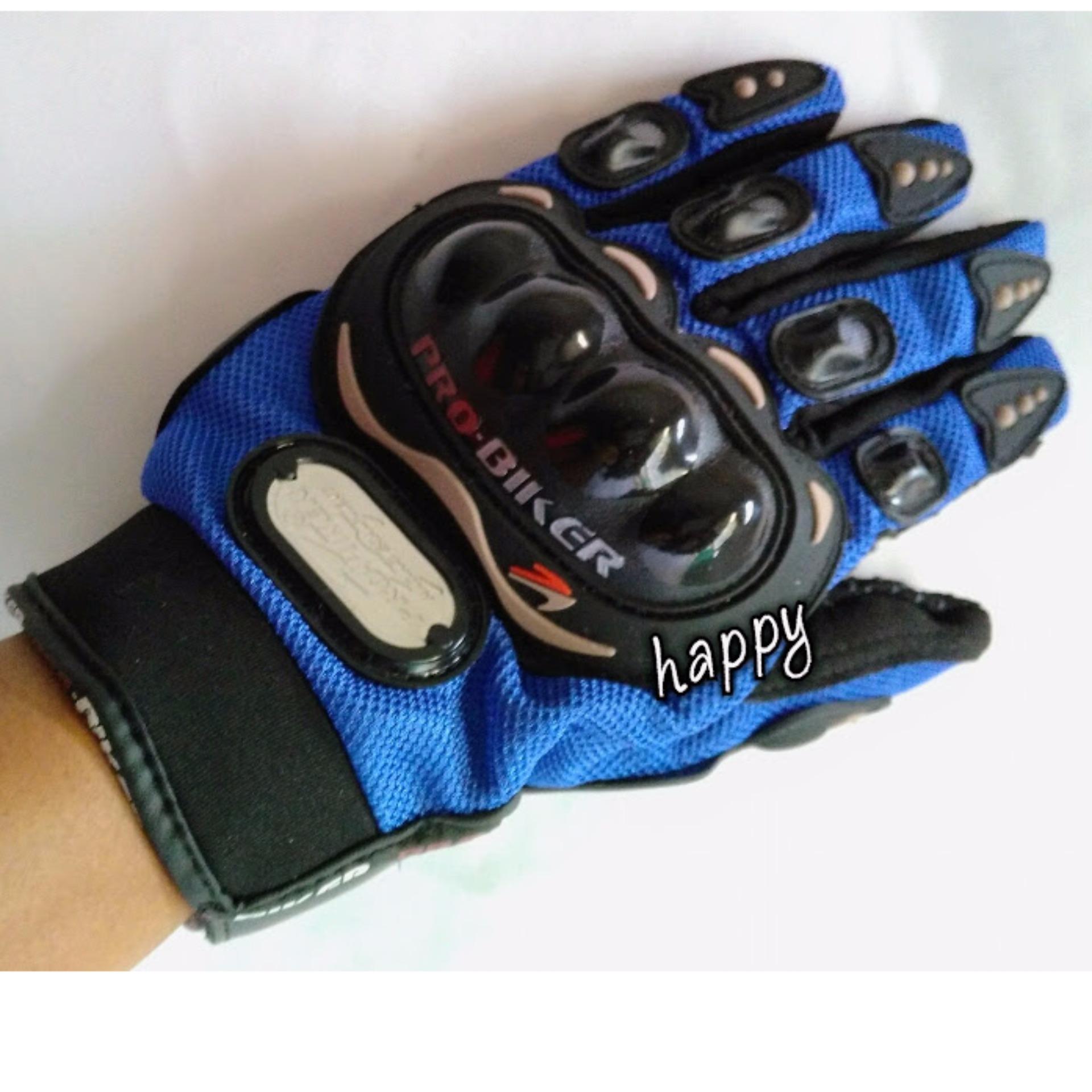 PROBIKER ถุงมือเต็มนิิ้ว Z M (ลิขสิทธิ์แท้) สีน้ำเงิน