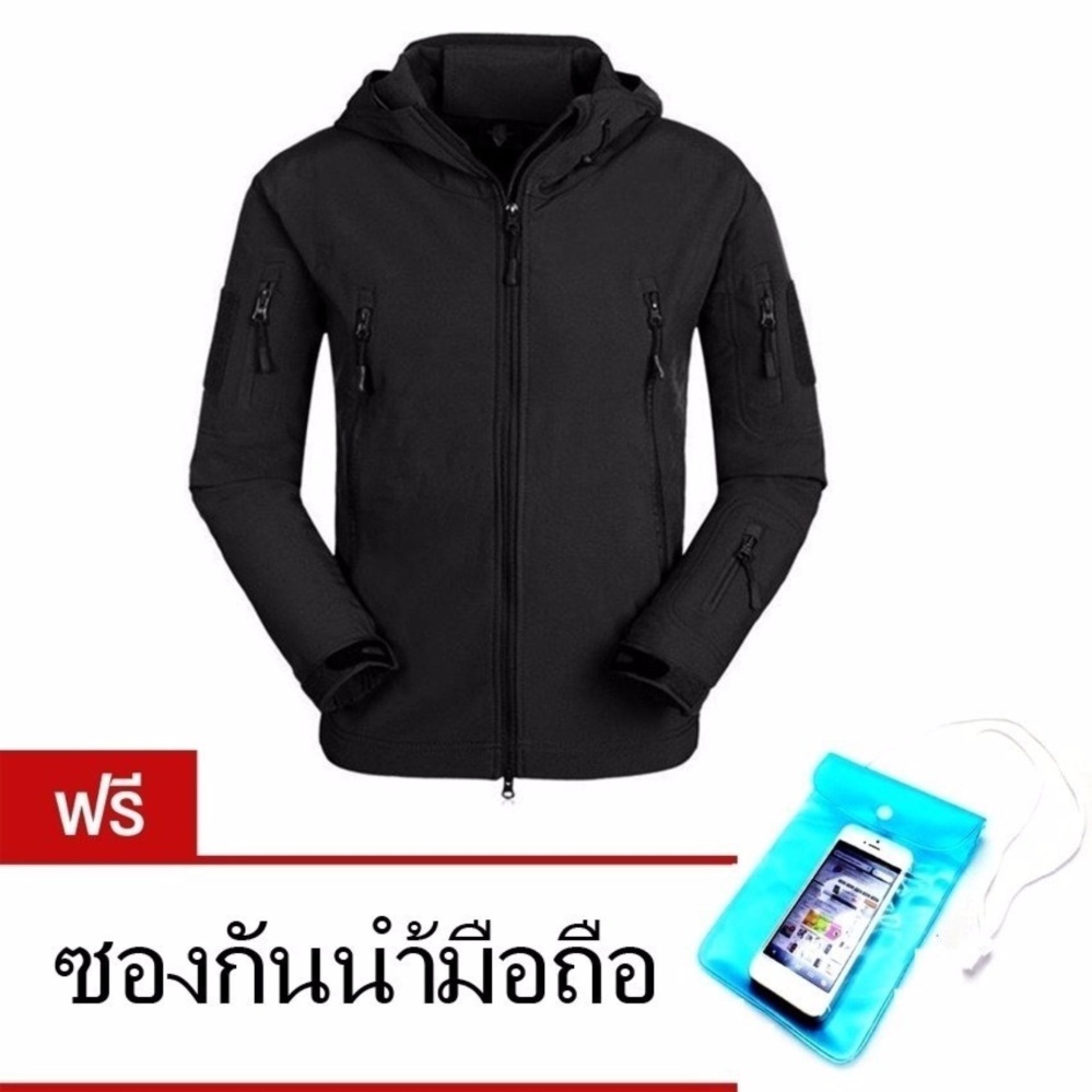 เสื้อแจ็คเก็ต เสื้อกันหนาว สไตล์แทดเกียร์ สำหรับ ขี่มอเตอร์ไซด์ เดินป่า ปีนเขา เนื้อผ้าหนา กันลมและอากาศเย็นได้อย่างดี แถมฟรี ซองกันน้ำ