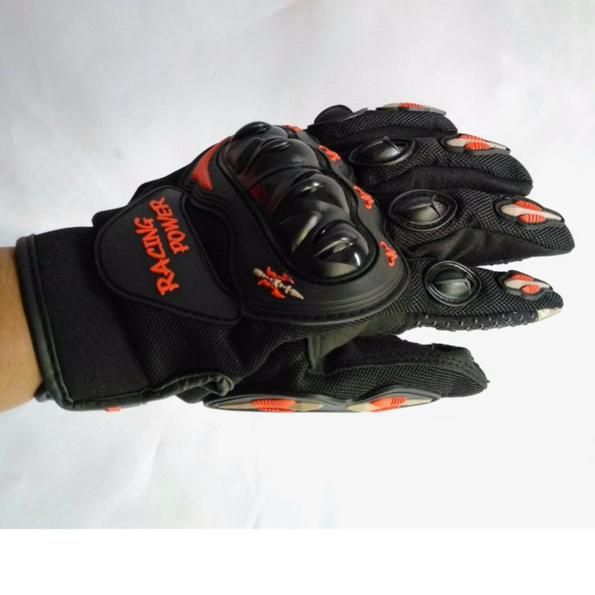 RacingPowerถุงมือขับมอไซค์รุ่นทัสกรีนSize.XL (Red)