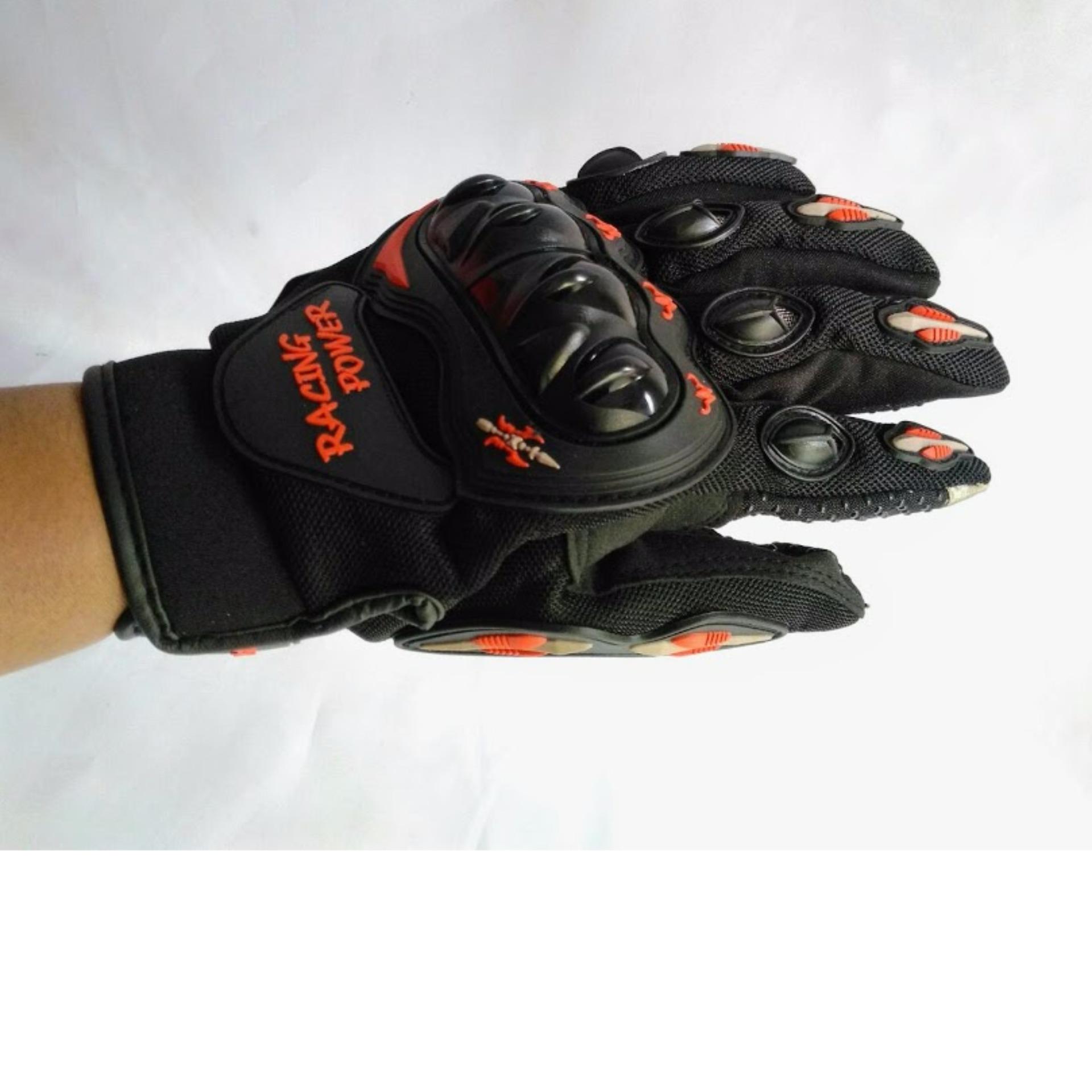 RacingPowerถุงมือขับมอไซค์รุ่นทัสกรีนSize.XXL (Red)