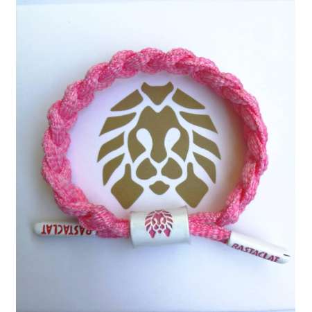 Rastaclat- Mini Pink สร้อยข้อมือสิงโต ไซส์เล็ก สำหรับผู้หญิง ราสตาแคลท สร้อยข้อมือเชือกรองเท้า