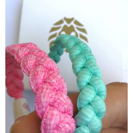 Rastaclat- Mini Pink สร้อยข้อมือสิงโต ไซส์เล็ก สำหรับผู้หญิง ราสตาแคลท สร้อยข้อมือเชือกรองเท้า