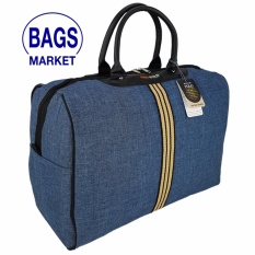 BagsMarket Luggage Romar Polo กระเป๋าเดินทาง กระเป๋าถือ กระเป๋าใส่เสื้อผ้า ขนาด 18 นิ้ว Style Vintage Canvas Code R522018-1 (Blue)