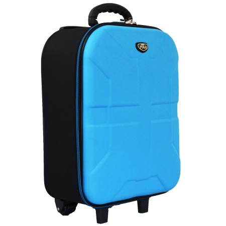 BagsMarket Luggage Romar Polo กระเป๋าเดินทางล้อลาก 18 นิ้ว B-Plus Code 13918-7 (Sky Blue)