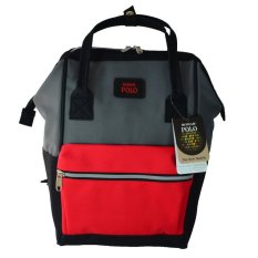 BagsMarket กระเป๋าเดินทาง Romar Polo กระเป๋าเป้สไตล์ญี่ปุ่น Rucksack Code 2504 Black (Red/Grey)
