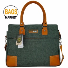 BagsMarket Luggage Romar Polo กระเป๋าใส่โน๊ตบุ๊ค Laptop กระเป๋าสะพายข้าง กระเป๋าสะพายไหล่ กระเป๋าใส่เอกสาร กระเป๋าถือ กระเป๋าแฟชั่น ขนาด 15 นิ้ว รุ่น R414041-1 (Grey/Cinnamon)