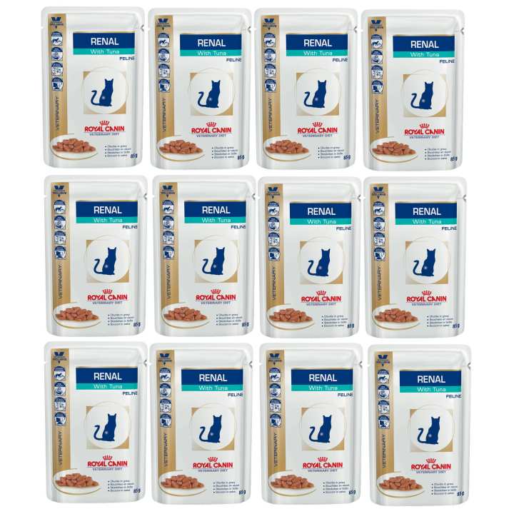 Royal Canin Renal Feline With Tuna Pouch อาหารเปียก แมวโรคไต 85g (12 Units)