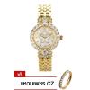 Royal Crown นาฬิกาข้อมือผู้หญิง สายสแตนเลส รุ่น 3844-SSL - Gold (แถมแหวนเพชร CZ) : image Royal Crown นาฬิกาข้อมือผู้หญิง สายสแตนเลส รุ่น 3844-SSL - Gold (แถมแหวนเพชร CZ)
