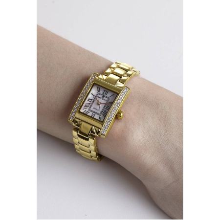 Royal Crown นาฬิกาข้อมือผู้หญิง สายแสตนเลส รุ่น 6306 - สีทอง