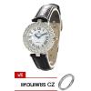 Royal Crown นาฬิกาข้อมือผู้หญิง Black สายหนัง รุ่น 6305-LE (แถมฟรี แหวนเพชร CZ) : image Royal Crown นาฬิกาข้อมือผู้หญิง Black สายหนัง รุ่น 6305-LE (แถมฟรี แหวนเพชร CZ)