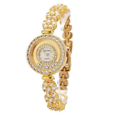Royal Crown นาฬิกาข้อมือผู้หญิง รุ่น 5308-B21-Gold (สีทอง) ) Royal Crown นาฬิกาข้อมือผู้หญิง รุ่น 5308-B21-Gold (สีทอง) )