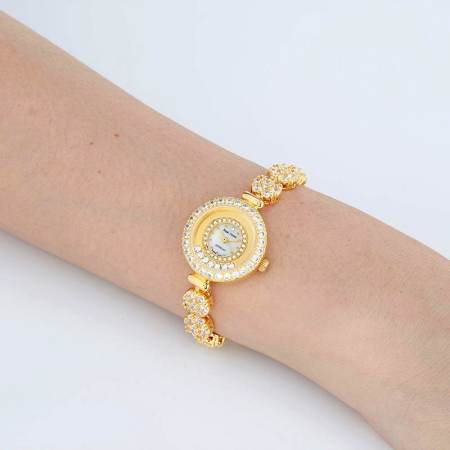 Royal Crown นาฬิกาข้อมือผู้หญิง รุ่น 5308-B21-Gold (สีทอง) ) Royal Crown นาฬิกาข้อมือผู้หญิง รุ่น 5308-B21-Gold (สีทอง) )