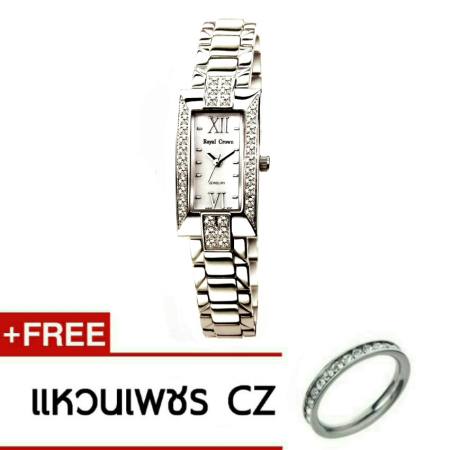 Royal Crown นาฬิกาข้อมือผู้หญิง สายสแตนเลสอย่างดี รุ่น 3591-SSL (Silver) Royal Crown นาฬิกาข้อมือผู้หญิง สายสแตนเลสอย่างดี รุ่น 3591-SSL (Silver)