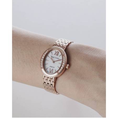 Royal Crown นาฬิกาผู้หญิง สายสแตนเลส รุ่น 6309-SSL - สีพิงค์โกลด์