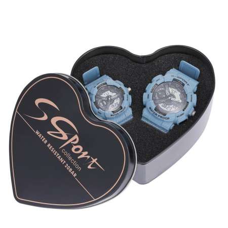 S Sport นาฬิกาคู่รัก กันน้ำได้ดี (ได้สองเรือนพร้อมกล่องรูปหัวใจ) รุ่น LG9228 S Sport นาฬิกาคู่รัก กันน้ำได้ดี (ได้สองเรือนพร้อมกล่องรูปหัวใจ) รุ่น LG9228