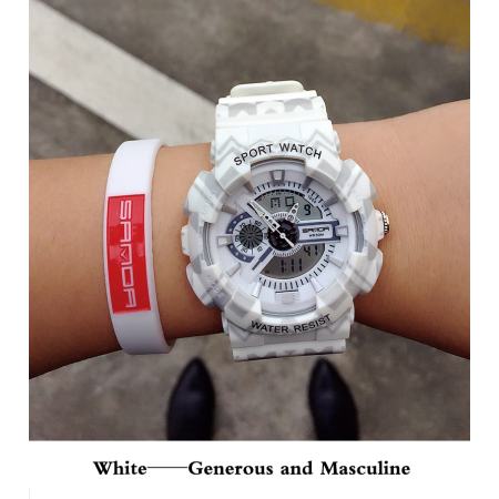 เอ้าท์เล็ทคู่จอแสดงผลมัลติฟังก์ชั่นกีฬากลางแจ้งดิจิตอลนาฬิกากับ Noctilucent เรืองเครื่องนับ 30 เมตรนาฬิกาข้อมือกันน้ำ - นานาชาติ เอ้าท์เล็ทคู่จอแสดงผลมัลติฟังก์ชั่นกีฬากลางแจ้งดิจิตอลนาฬิกากับ Noctilucent เรืองเครื่องนับ 30 เมตรนาฬิกาข้อมือกันน้ำ - นานาชาติ