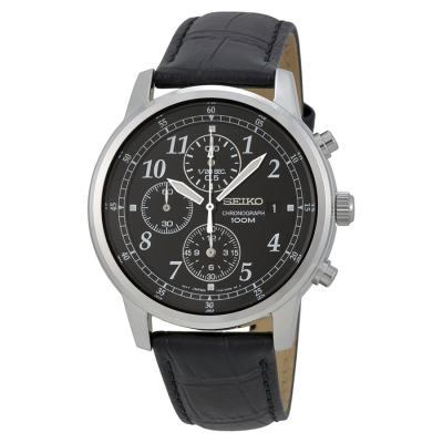 ดูภาพ Karnvera Shop SEIKO นาฬิกาข้อมือชาย Chronograph Classic Black Leather Black Dial Men watch SNDC33P1 เพิ่มเติม Karnvera Shop SEIKO นาฬิกาข้อมือชาย Chronograph Classic Black Leather Black Dial Men watch SNDC33P1