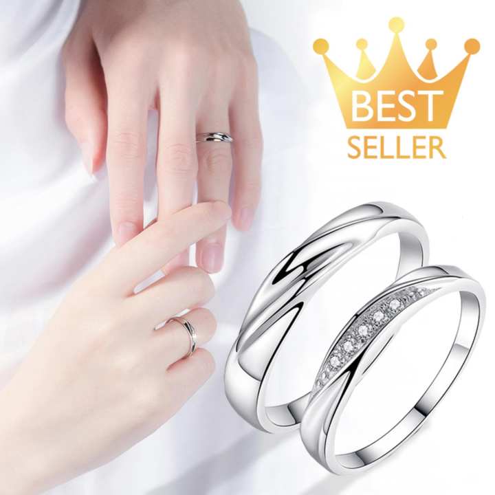 แหวนคู่ แหวนคู่รัก silver 92.5 GQL016 แหวนเงินแท้