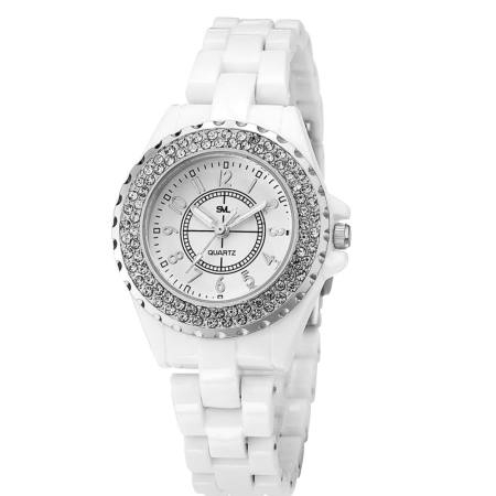 SVL นาฬิกาข้อมือผู้หญิง สไตล์แบรนด์หรู (แถมกล่องสวยหรู) รุ่น J-112 SVL นาฬิกาข้อมือผู้หญิง สไตล์แบรนด์หรู (แถมกล่องสวยหรู) รุ่น J-112