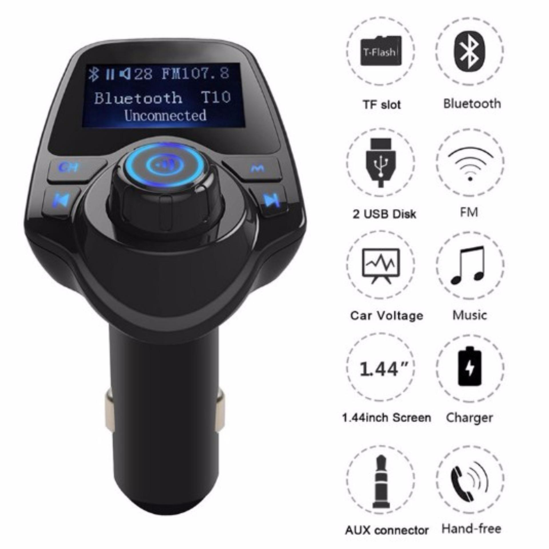 โปรโมชั่น T11 Wireless Bluetooth Fm Car Bluetooth Transmitter FM บูลทูธเครื่องเสียงรถยนต์