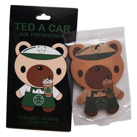 TED A CAR แผ่นหอมปรับอากาศ กลิ่นคาราเมลปั่น