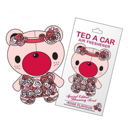 TED A CAR แผ่นหอมปรับอากาศ กลิ่นกุหลาบ (2 ชิ้น)