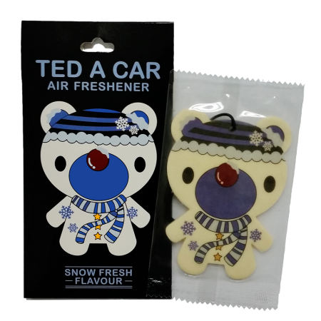 TED A CAR แผ่นหอมปรับอากาศ กลิ่นสโนว์ เฟรช