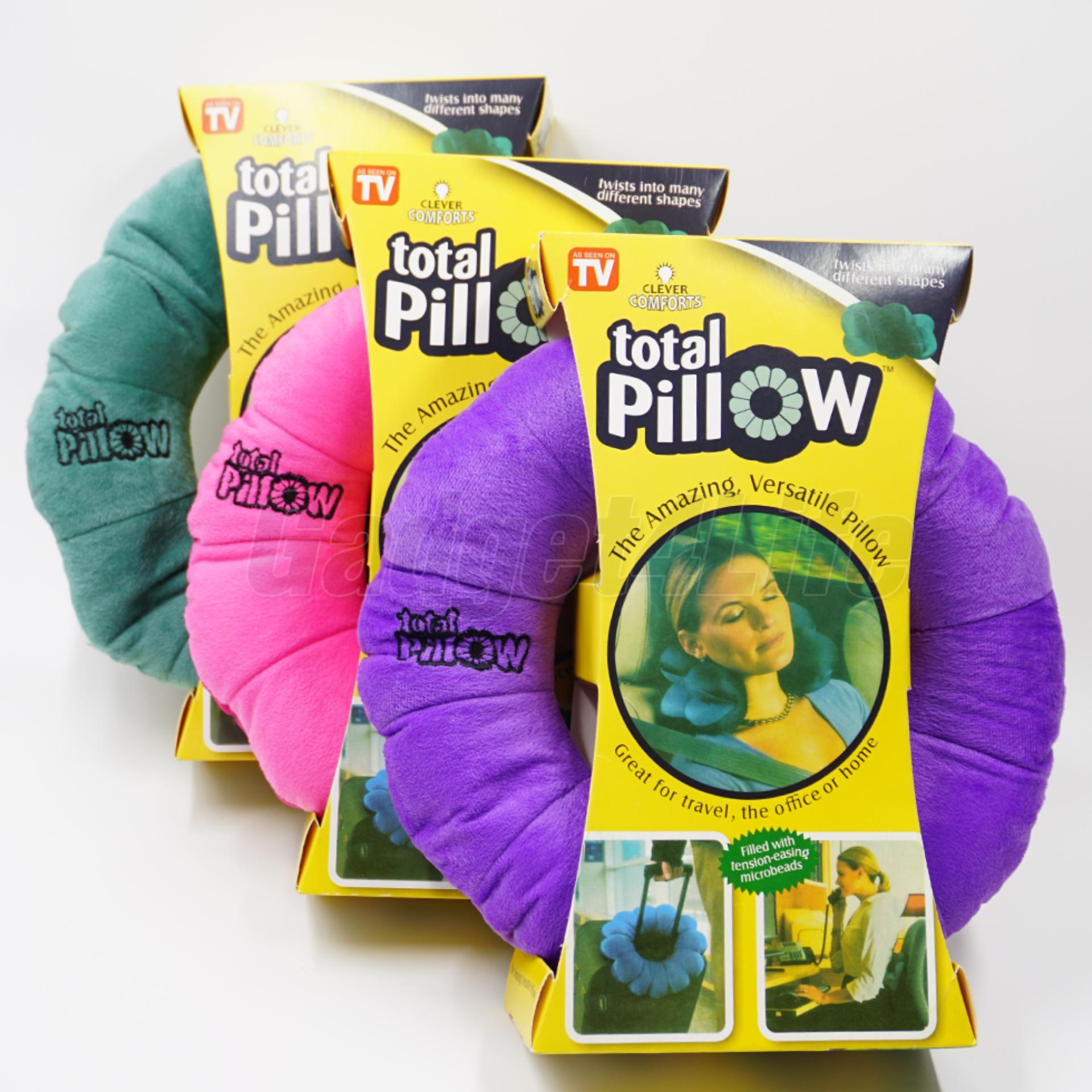 หมอนพกพาสารพัดประโยชน์ Total pillow-สีม่วง/สีเขียว