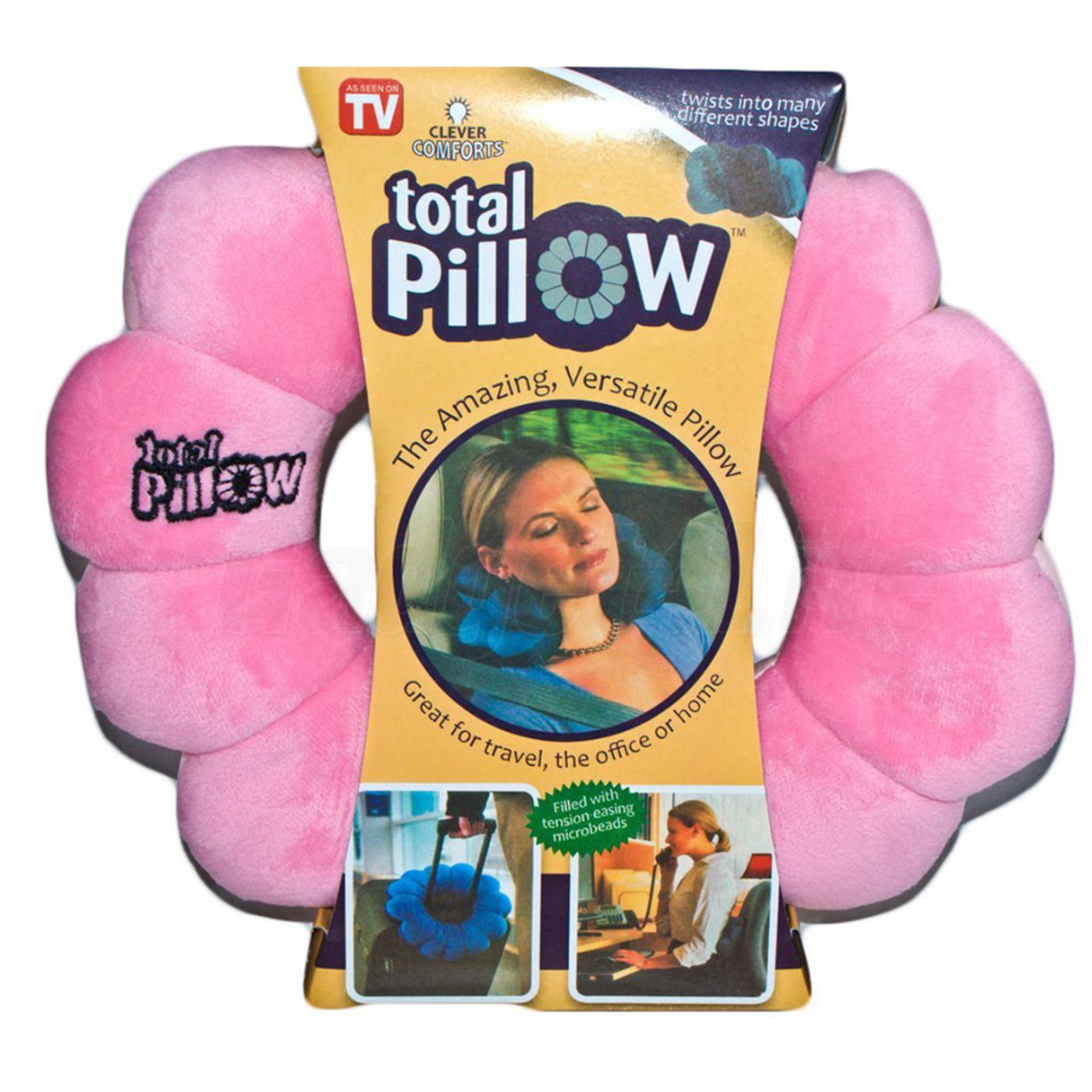 หมอนพกพาสารพัดประโยชน์ Total pillow-สีชมพู