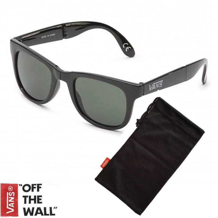 Vans แว่นกันแดด FOLDABLE SPICOLI SHADES รุ่น VN-000UNK95Q สีดำ (Black)