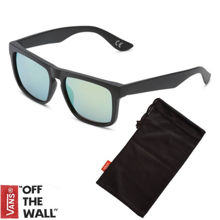 VANS แว่นกันแดด SQUARED OFF รุ่น VN00007EY23 สีดำ (Black/Yellow)