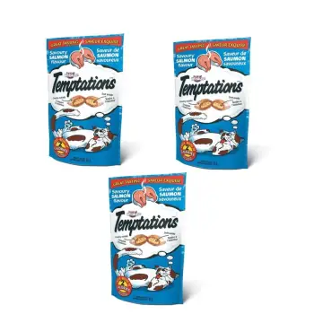 ราคา WHISKAS Temptations ขนมแมว รสแซลมอน 85g ( 3 units ) ดีไหม