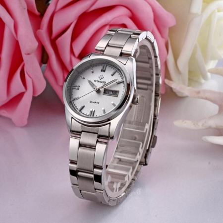 นาฬิกาผู้หญิง YBC สตรีทควอตซ์นาฬิกาสายคล้องคอสแตนเลสนาฬิกาข้อมือสัปดาห์-นานาชาติ