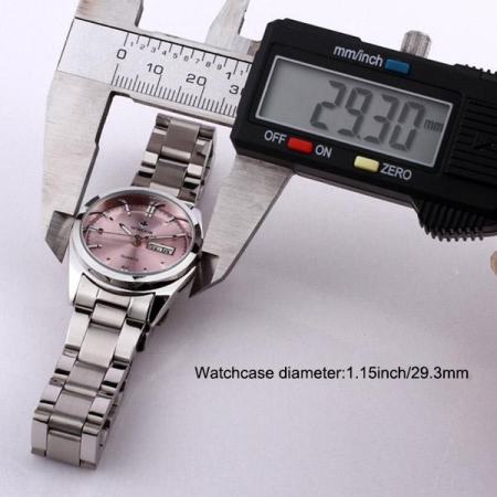 นาฬิกาผู้หญิง YBC สตรีทควอตซ์นาฬิกาสายคล้องคอสแตนเลสนาฬิกาข้อมือสัปดาห์-นานาชาติ