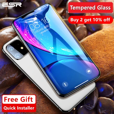 ESR Tempered Glass for iPhone SE 2020 X XR XS for iPhone 11 Pro Max Screen Protector Screen Protective Film for iPhone 11pro