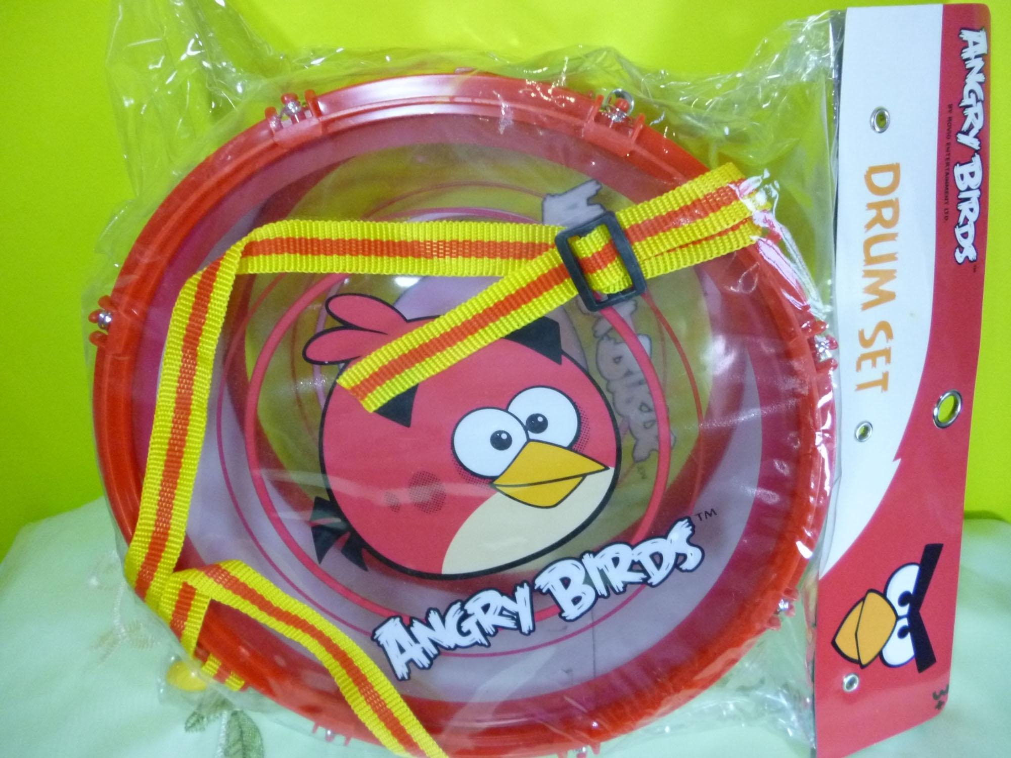 ชุดกลองเด็กเล่นลาย angry bird (สีแดง)