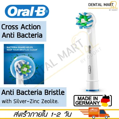 Oral-B Cross Action Replacement Anti Bacteria Brush Head EB50AB