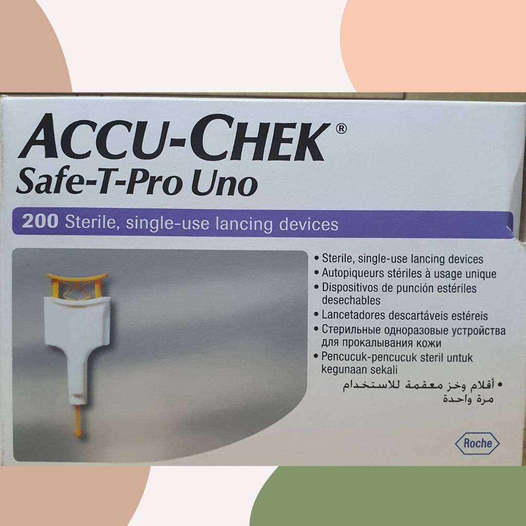 Accu-Check Safe-T-Pro Uno เข็มเจาะปลายนิ้ว [10 อัน]