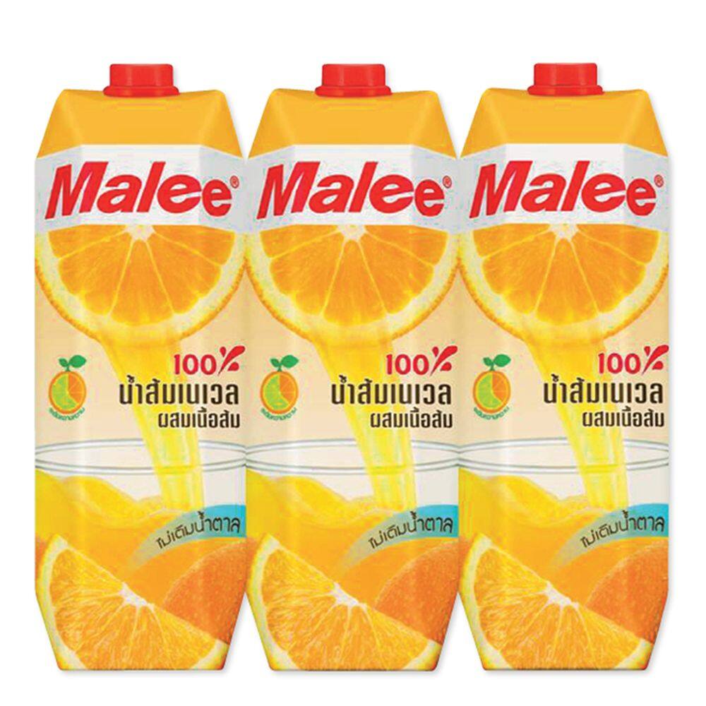 มาลี น้ำส้มนาเวล 10000 มล. แพ็ค 3 กล่อง
