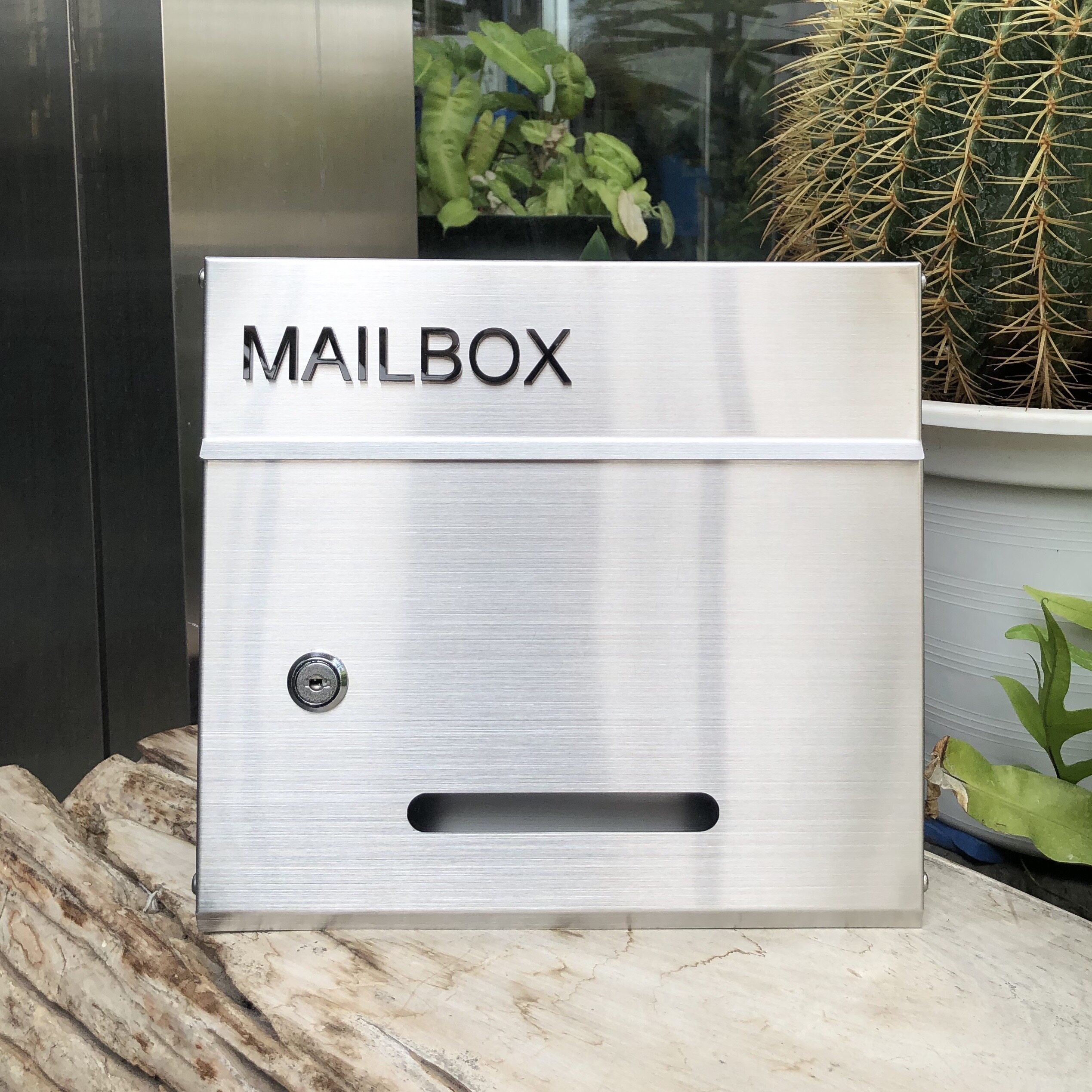 ตู้จดหมายสแตนเลส รุ่นใหม่ กล่องใส่จดหมาย MAIL BOX บน แบบที่7